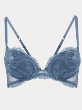 La Perla Blue Lace Underwire Bra